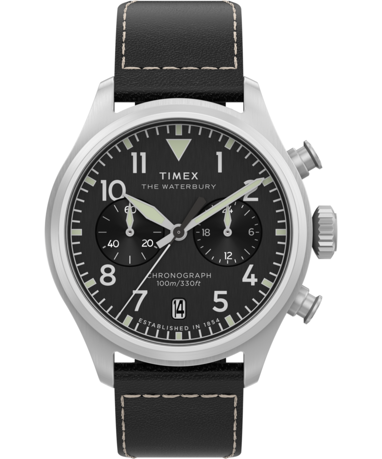 Waterbury Ace Chronograph 41mm Leather Strap Watch - TW2Y19000