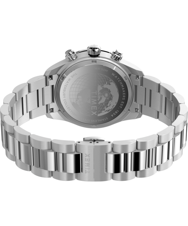 TW2Y19200 Waterbury Heritage Chronograph 39mm Stainless Steel Bracelet Watch   Caseback with Attachment Image