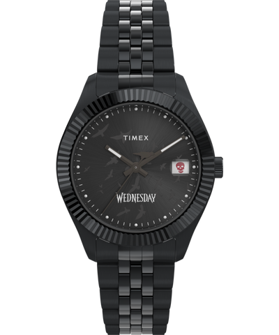 TW2Y19600 Timex x Wednesday Timex Legacy 36mm Stainless Steel Bracelet Watch Primary Image