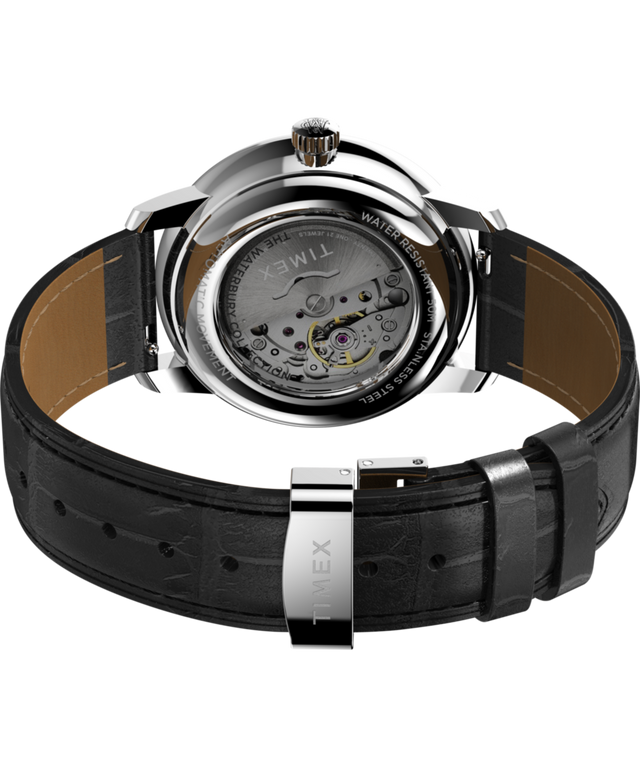 TW2Y22900 Waterbury Metropolitan Automatic 41mm Leather Strap Watch  Caseback with Attachment Image