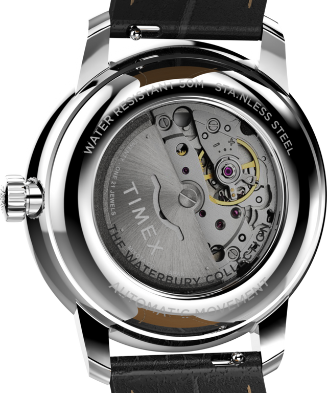 TW2Y23000 Waterbury Metropolitan Automatic 41mm Leather Strap Watch  Caseback Image