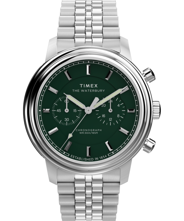 TW2Y23600 Waterbury Metropolitan Chronograph 41mm Stainless Steel Bracelet Watch Primary Image
