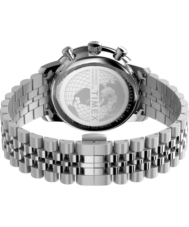 TW2Y23600 Waterbury Metropolitan Chronograph 41mm Stainless Steel Bracelet Watch Caseback with Attachment Image