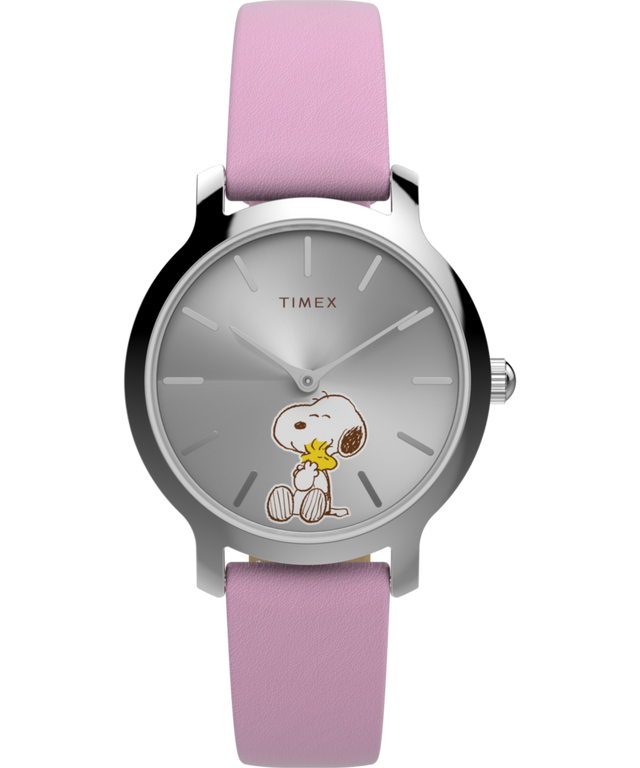 Peanuts® x Timex Transcend Snoopy Hug 31mm Leather Strap Watch Peanuts® x Timex Transcend Snoopy Hug 31mm Leather Strap Watch