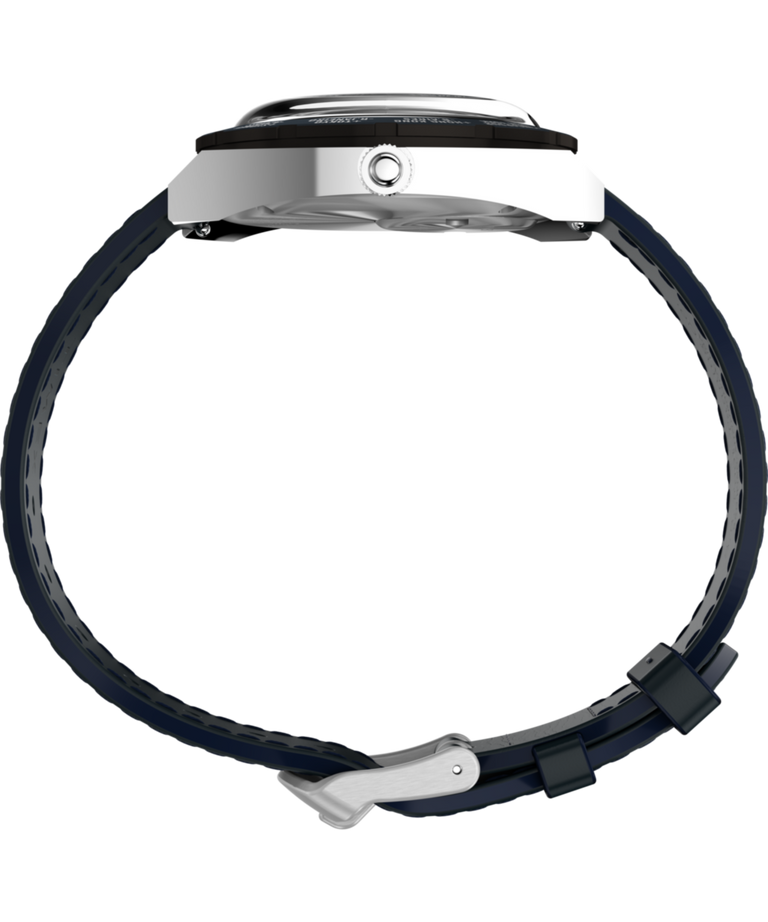 ℳ⑅﻿ Q Timex® 1972 World Time 39mm Leather Strap Watch