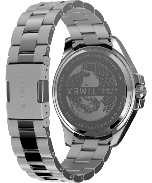TW2Y33200 Harborside Coast Multifunction 43mm Stainless Steel Bracelet Watch Caseback with Attachment Image