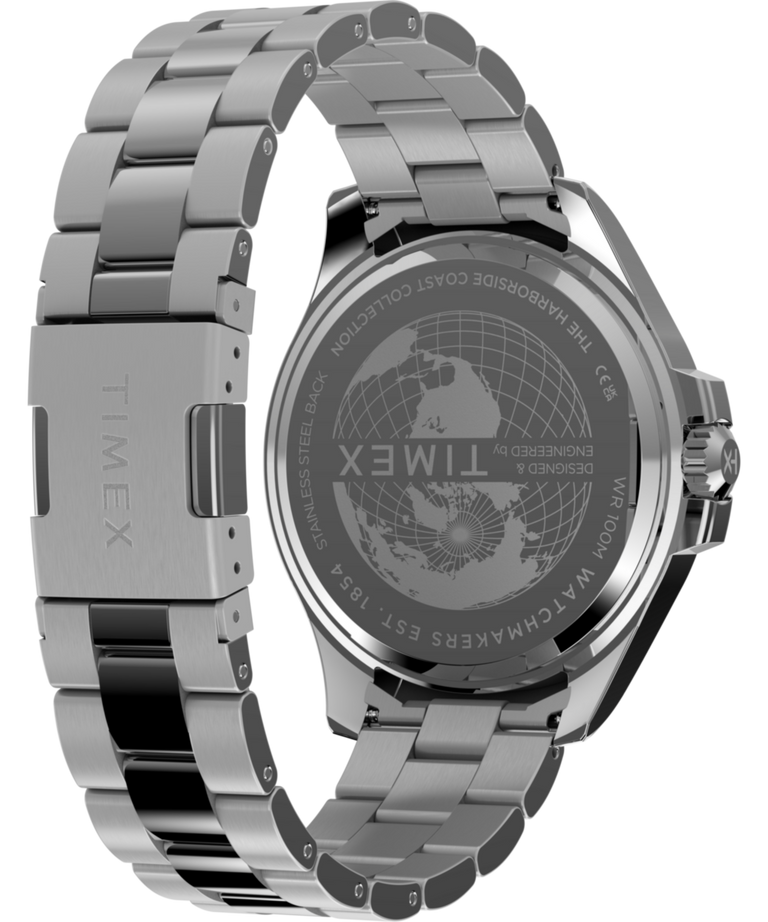 TW2Y33300 Harborside Coast Multifunction 43mm Stainless Steel Bracelet Watch Caseback with Attachment Image