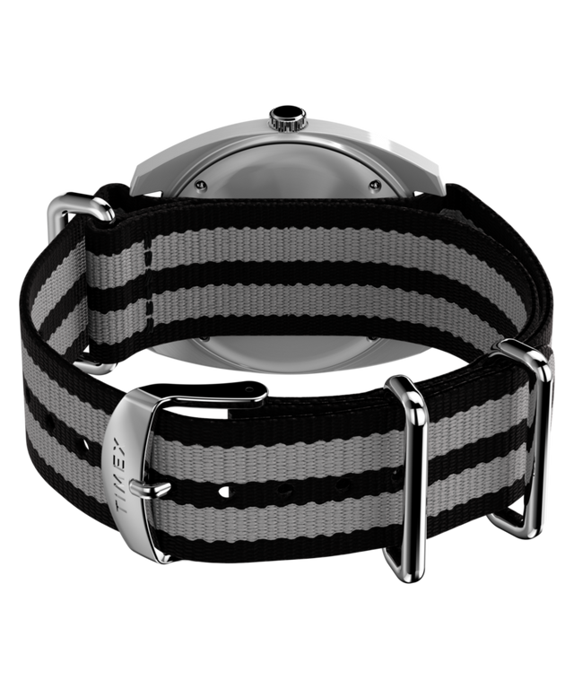 TW2Y34600 Q Timex® 1975 Enigma 37mm Fabric Strap Watch Caseback with Attachment Image