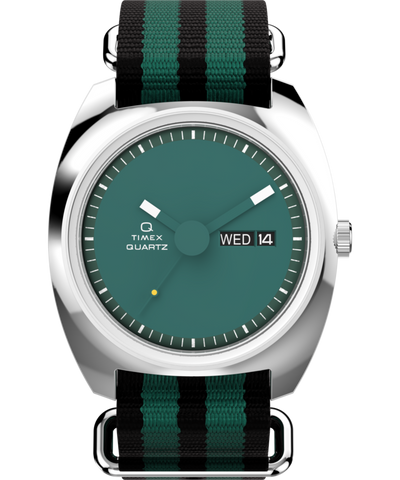 TW2Y34700 Q Timex® 1975 Enigma 37mm Fabric Strap Watch Primary Image