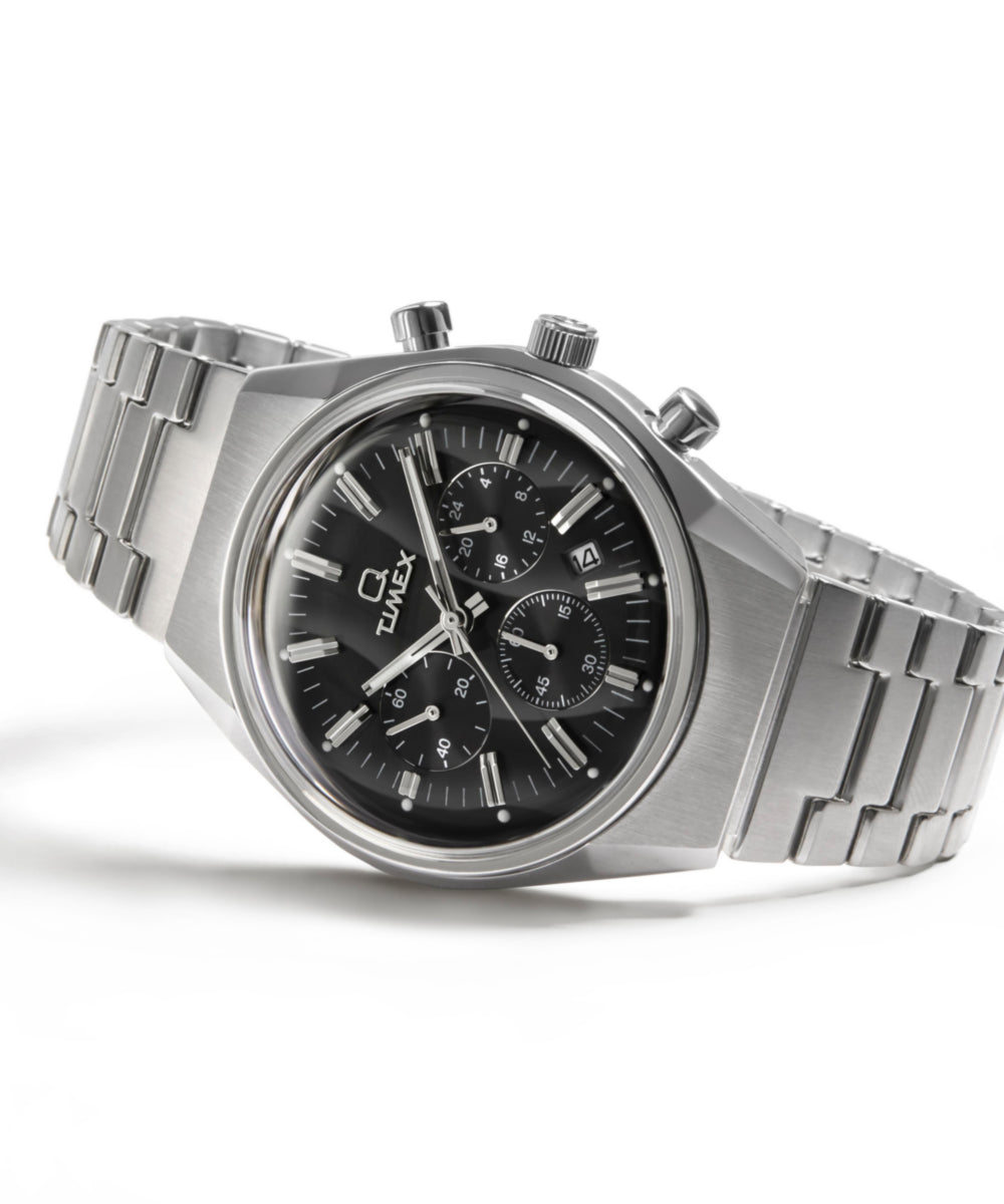 Q Timex® Falcon Eye Chronograph 40mm Stainless Steel Bracelet