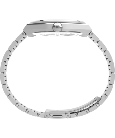 TW2Y35200 Q Timex® Continental Day and Date 39mm Stainless Steel Bracelet Watch Profile Image