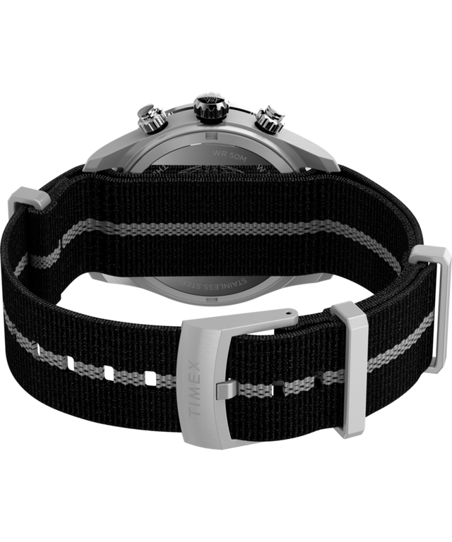 TW2Y35500 Waterbury Heritage Chronograph 39mm Fabric Strap Watch Caseback with Attachment Image