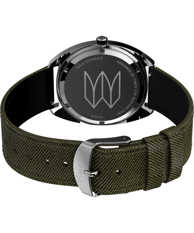 TW2Y36000 Bespoke Post x Timex 36mm Fabric Strap Watch Caseback with Attachment Image