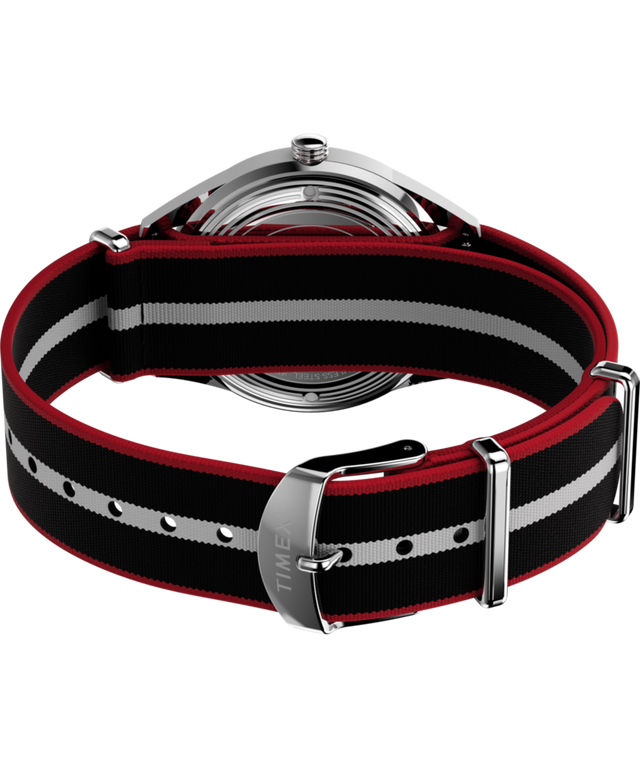 TW2Y37300 Marlin® Jet Quartz 38mm Fabric Strap Watch Caseback with Attachment Image