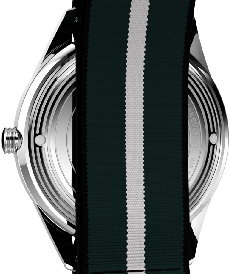 TW2Y37500 Marlin® Jet Quartz 38mm Fabric Strap Watch Caseback Image