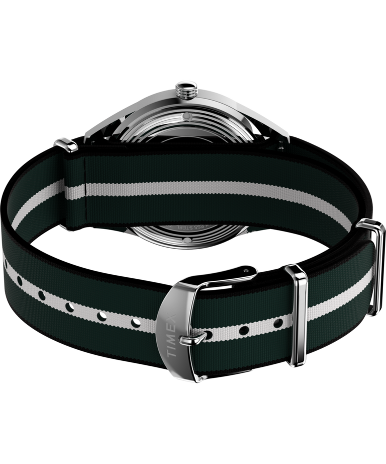 TW2Y37500 Marlin® Jet Quartz 38mm Fabric Strap Watch Caseback with Attachment Image