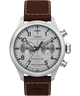 TW2Y38700 Timex x Pan Am® Waterbury Ace Chronograph 41mm Leather Strap Watch Primary Image