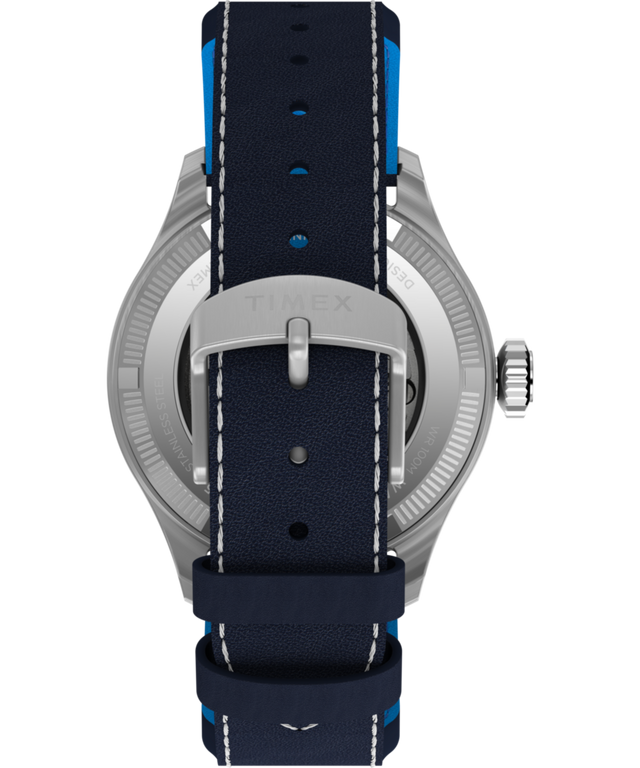 TW2Y38800 Timex x Pan Am® Waterbury Automatic Ace 41mm Leather Strap Watch Strap Image