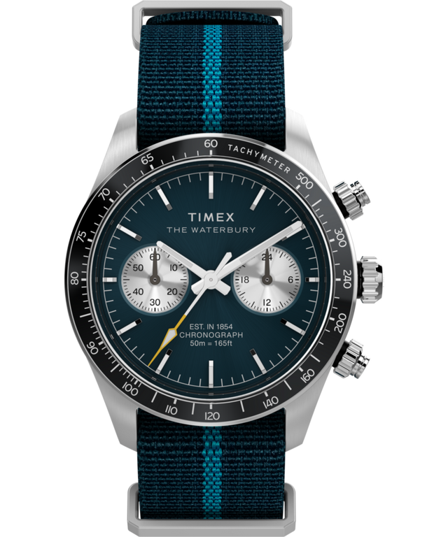 TW2Y39000 Waterbury Heritage Chronograph 39mm Fabric Strap Watch Primary Image