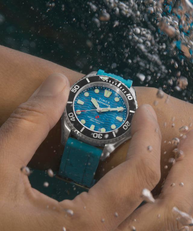 TW2Y40400 Deepwater Meridian 200 38mm HNBR Rubber Strap Watch Alt Lifestyle Image 6