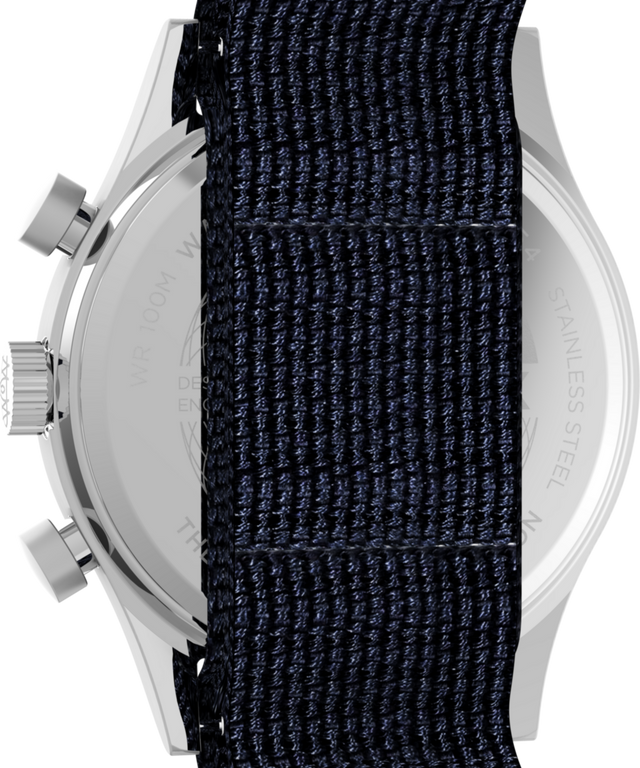 TW2Y40800 Waterbury Traditional Fly-Back Chronograph 43mm Fabric Strap Watch Caseback Image