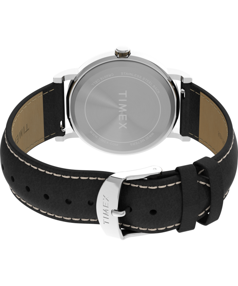 TW2Y44500 Timex Weekender Day of the Dead 38mm Leather Strap Watch Caseback with Attachment Image