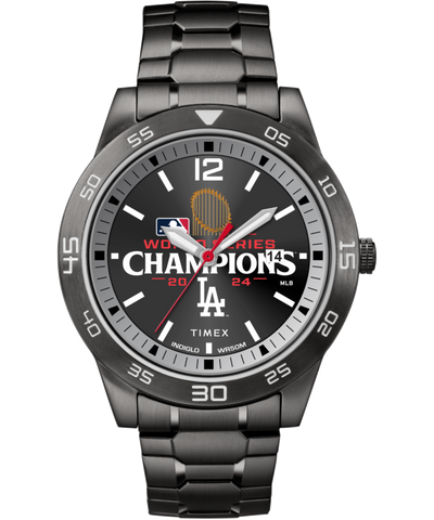 TW2Y45800 Timex Acclaim Los Angeles Dodgers World Series 42mm Stainless Steel Expansion Band Watch Primary Image