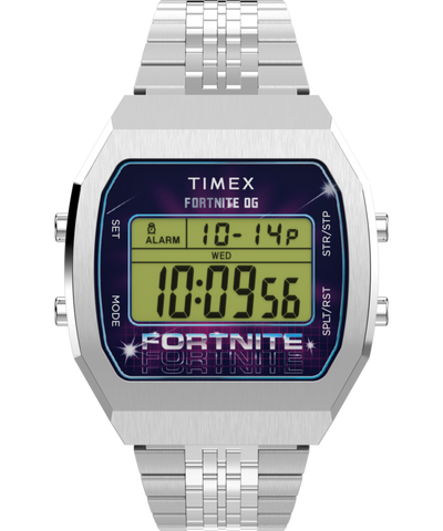 TW2Y46100 Timex x Fortnite T80 36mm Stainless Steel Bracelet Watch Primary Image