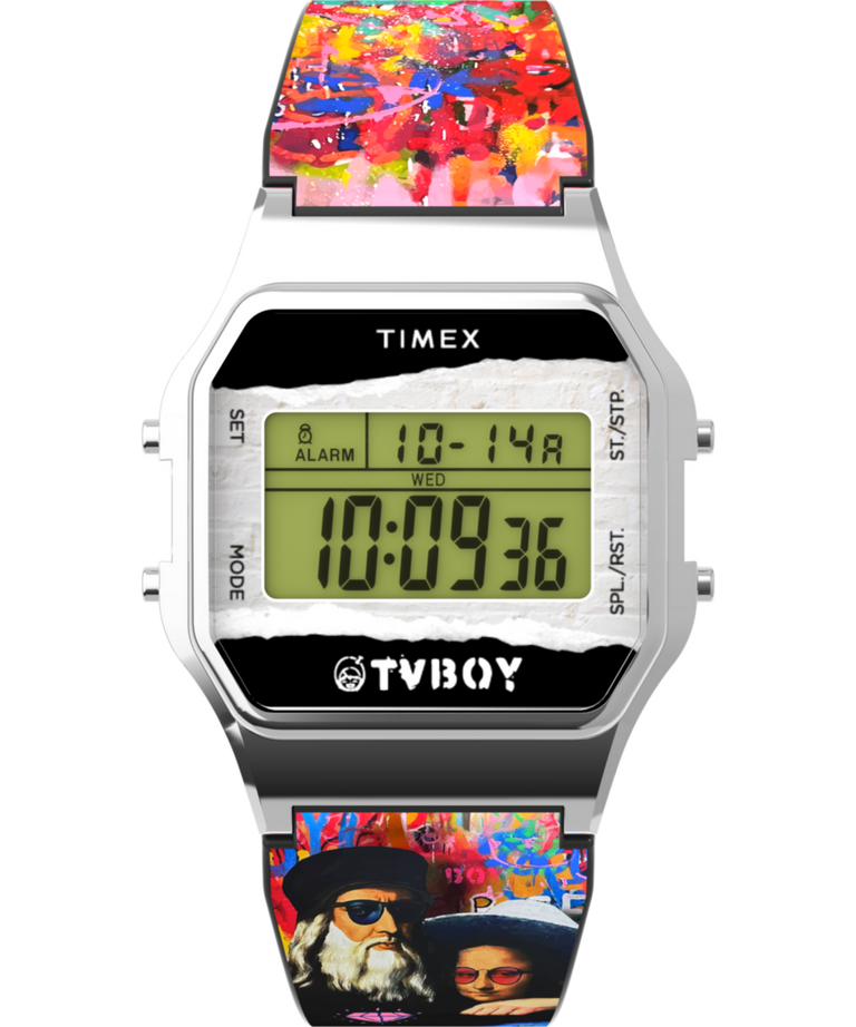 TW2Y46800 Timex T80 x TVBOY 34mm Resin Strap Watch Primary Image