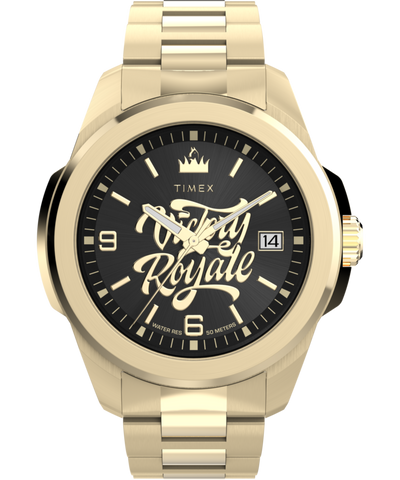 TW2Y47200 Timex x Fortnite Essex 45mm Stainless Steel Bracelet Watch Primary Image