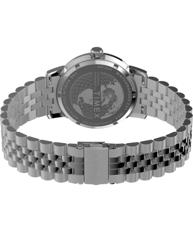 TW2Y47600 Marlin® Quartz GMT 40mm Stainless Steel Bracelet Watch Caseback with Attachment Image