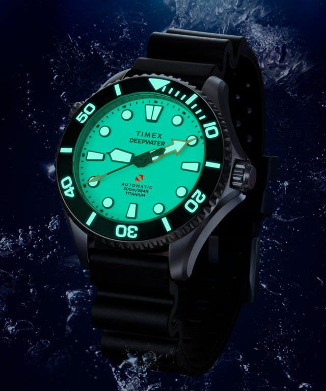 TW2Y48300 Deepwater Meridian 300 Titanium HEV Automatic 44mm HNBR Synthetic Rubber Strap Watch Campaign Key Silhouettes (Beauty shots) Image