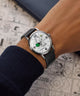 TW2Y50400 Peanuts® x Timex Marlin® Pickleball 38mm Leather Strap Watch Primary Wrist Image