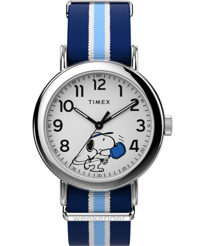 TW2Y50600 Peanuts® x Timex Weekender Pickleball 37mm Fabric Strap Watch Primary Image