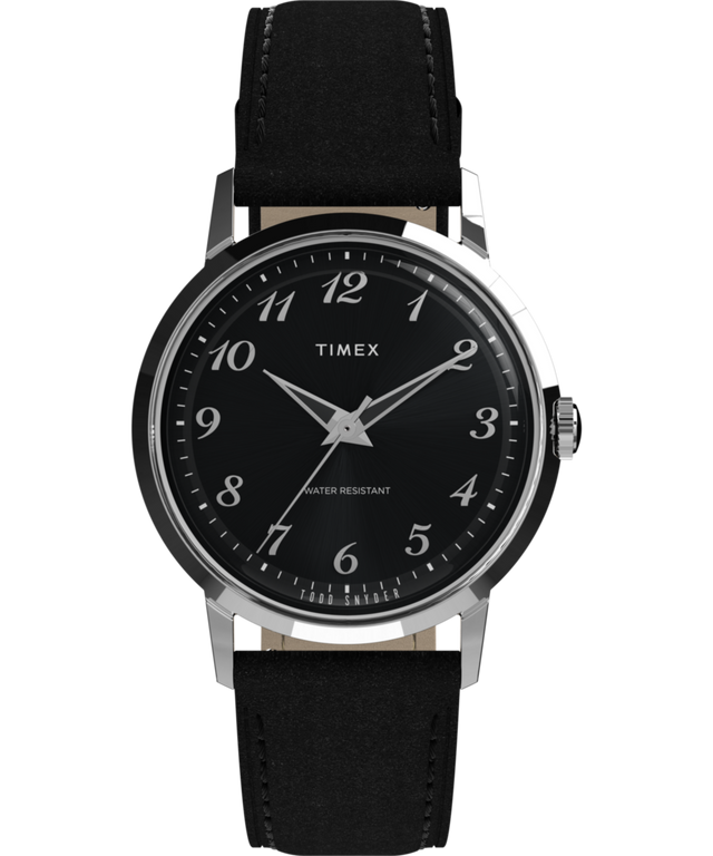 TW2Y51800 Timex x Todd Snyder 34mm Leather Strap Watch Primary Image