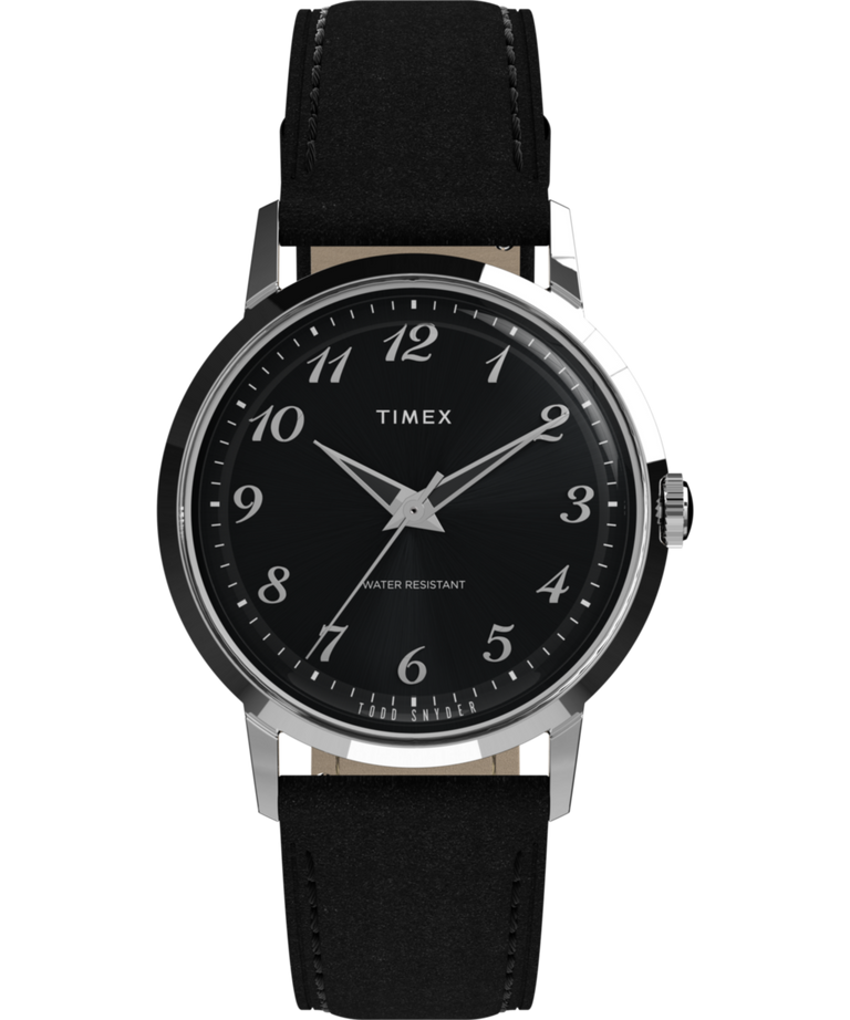 TW2Y51800 Timex x Todd Snyder 34mm Leather Strap Watch Primary Image