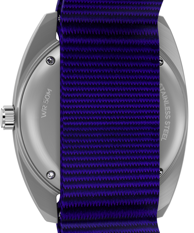 TW2Y52200 Worn & Wound x Timex Whirlpool 37mm Fabric Strap Watch Caseback Image
