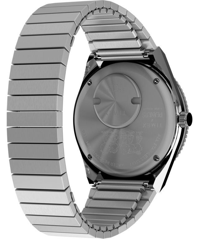 Peanuts® x Q Timex® 36mm Stainless Steel Expansion Band Watch Peanuts® x Q Timex® 36mm Stainless Steel Expansion Band Watch