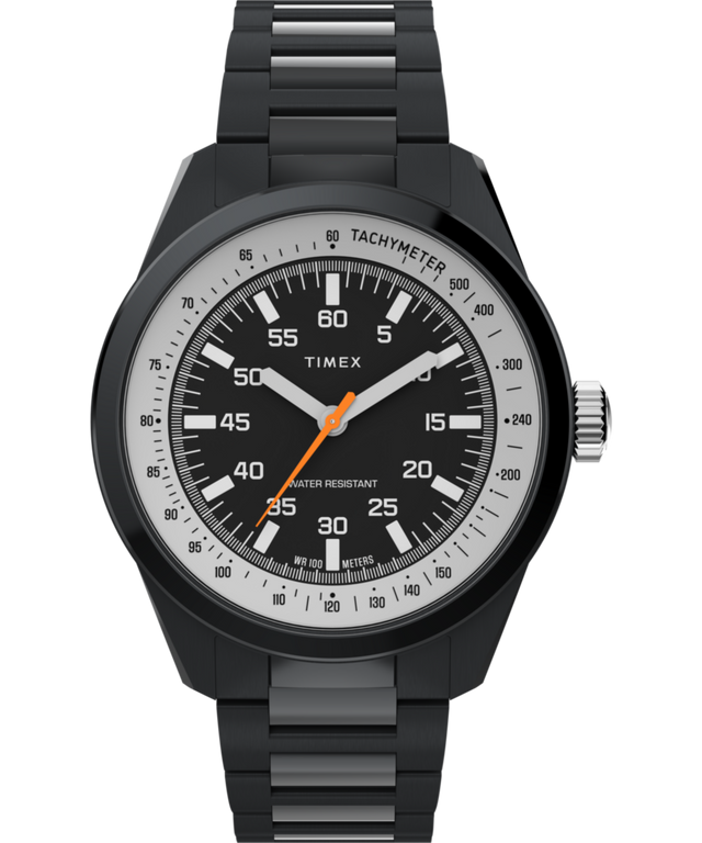 TW2Y53200 Huckberry x Timex 1979 Black Max 41mm Stainless Steel Bracelet Watch Primary Image