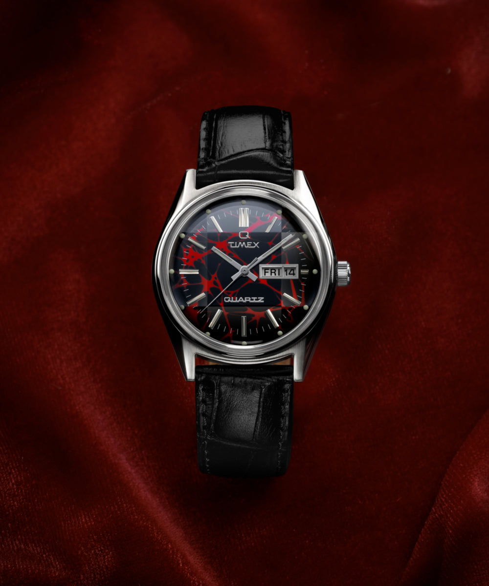 Q Timex Red Vega 1978 Reissue 38mm Leather Strap Watch - TW2Y55700