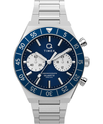 TW2Y55900 Q Timex Continental Chronograph 40mm Stainless Steel Bracelet Watch Primary Image
