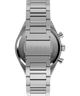 TW2Y55900 Q Timex Continental Chronograph 40mm Stainless Steel Bracelet Watch Strap Image