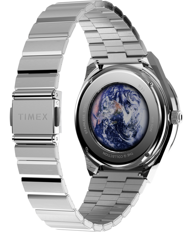 TW2Y56700 Q Timex NASA 40mm Stainless Steel Bracelet Watch Caseback with Attachment Image