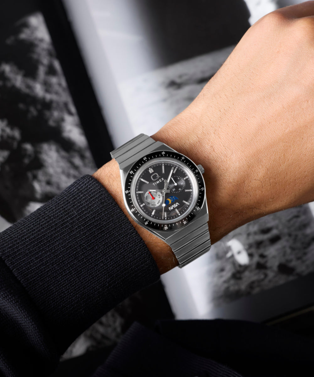 TIMEX×BEAMS ステンレス クォーツウォッチ Q Timex NASA 40mm Stainless Steel Bracelet Watch - TW2Y56700