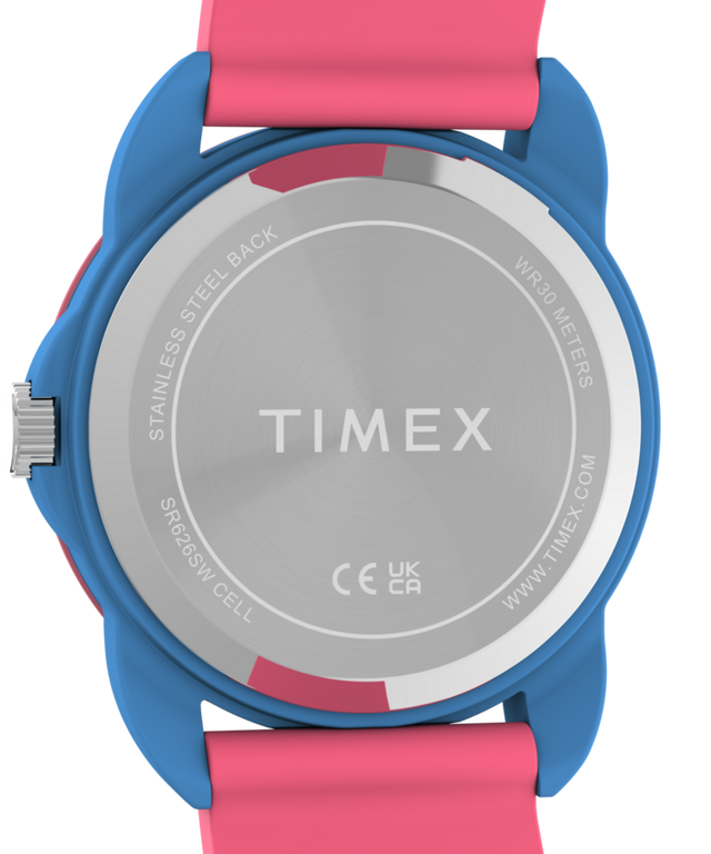 TW2Y59700 Timex Kids Time Teacher 30mm Silicone Strap Watch Caseback Image
