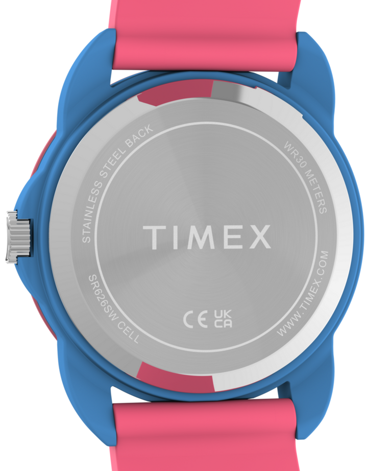 TW2Y59700 Timex Kids Time Teacher 30mm Silicone Strap Watch Caseback Image