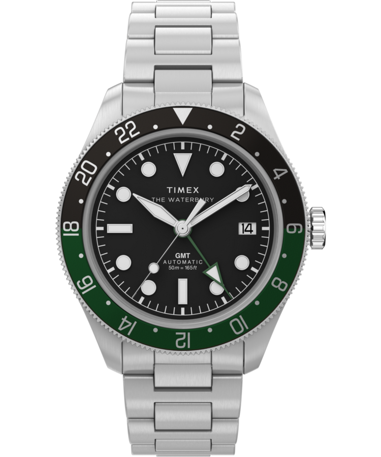 TW2Y60800 Waterbury Heritage Automatic GMT 41.5mm Stainless Steel Bracelet Watch Primary Image