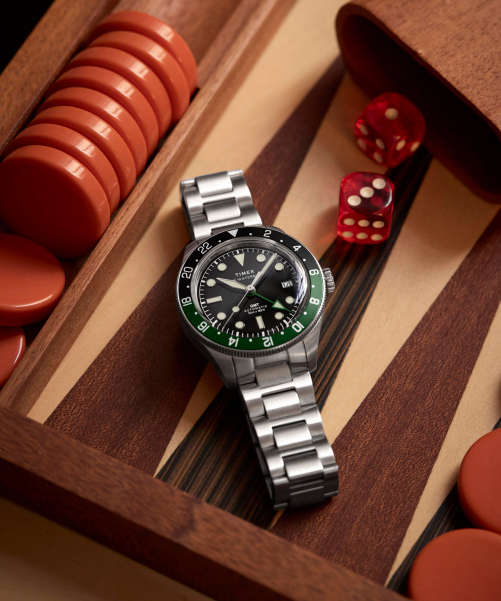 h*e様 TIMEX THE WATERBURY 自動巻き時計　新品未使用 Waterbury Heritage Automatic GMT 41.5mm Stainless Steel Bracelet