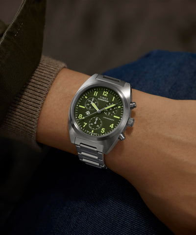 TW2Y61300 Expedition® Capstone Chronograph 41mm Stainless Steel Bracelet Watch  Primary Wrist Image