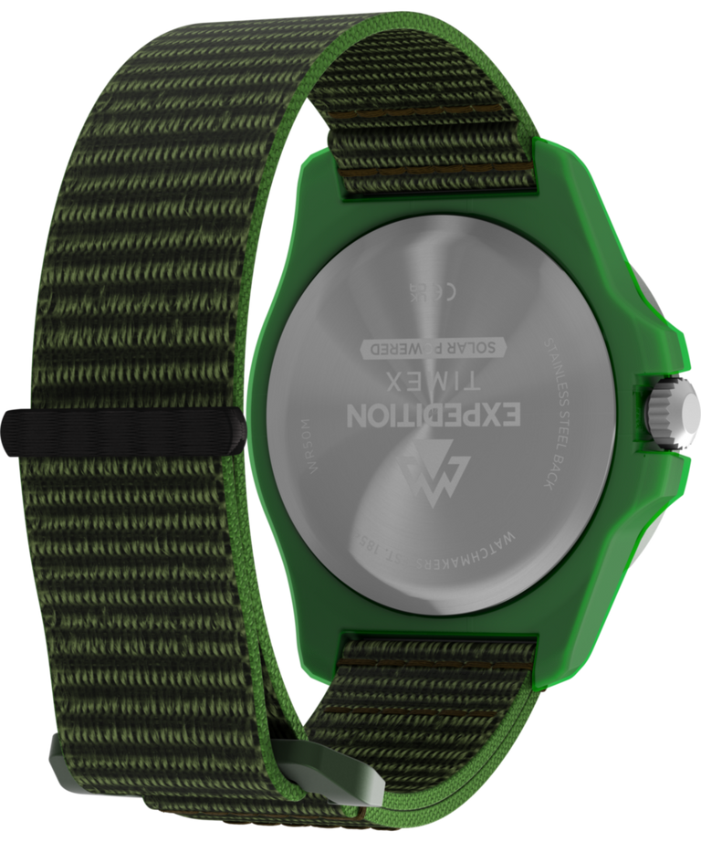 TW2Y61400 Expedition® Freedive Solar 46mm #tide Fabric Strap Watch Caseback with Attachment Image